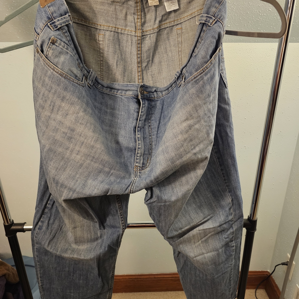 Blue Relaxed Fit Jeans with Natural Fading